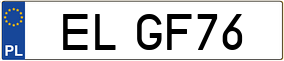 Truck License Plate